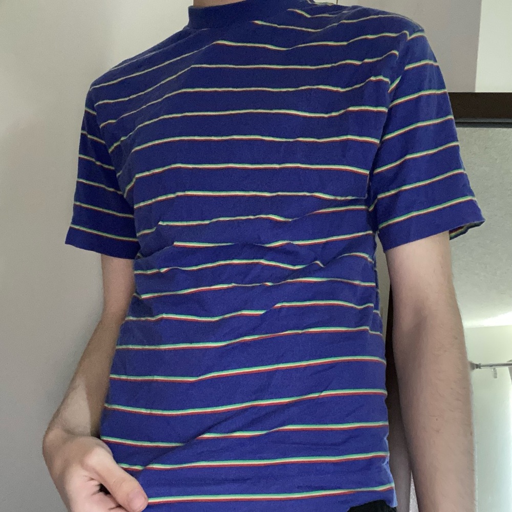 asos oversized multicolored striped t shirt